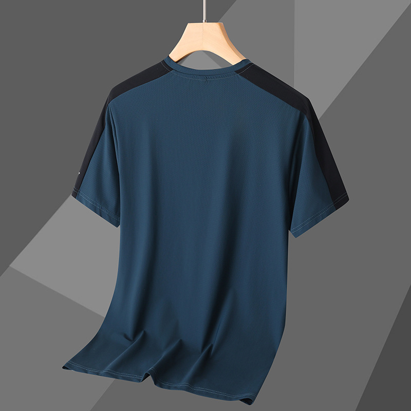 Najlon kratkih rukava T-shirt, okrugli izrez, opuštena silueta, personalizirani print
