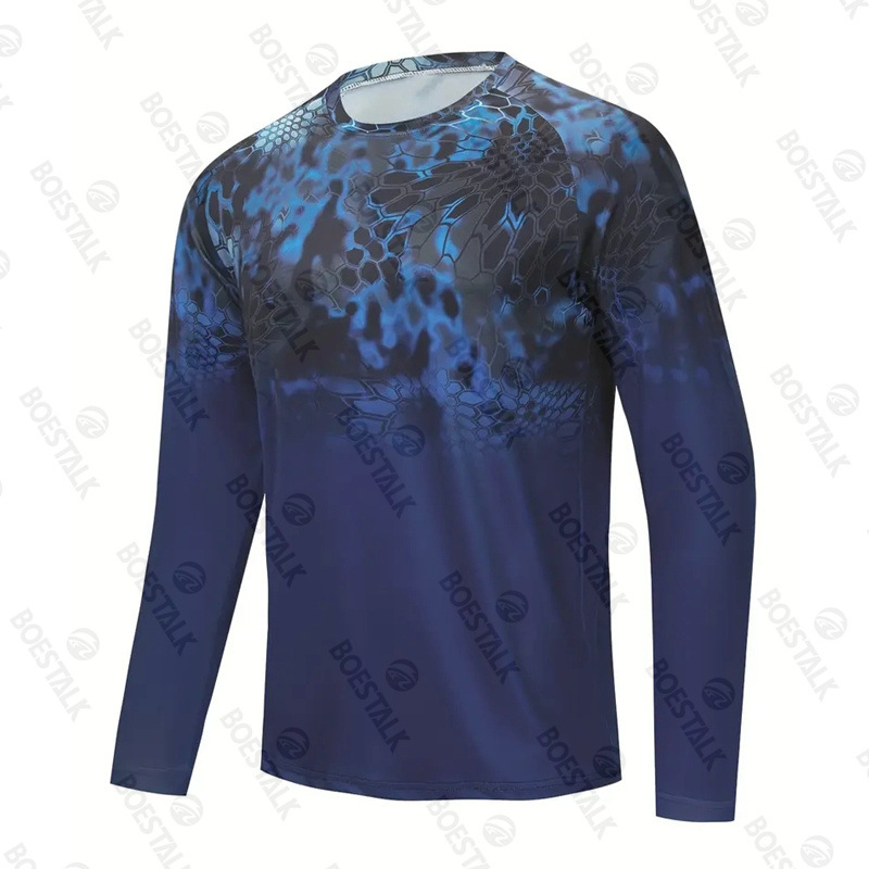 Мъжка риболовна риза с UV защита, бързосъхнеща и дишаща, от бамбукови влакна