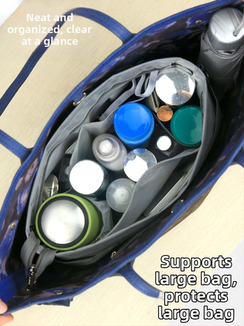 Καλλυντική τσάντα από Oxford ύφασμα, εσωτερική επένδυση νάιλον, αδιάβροχη, αντι-κλοπή, unisex