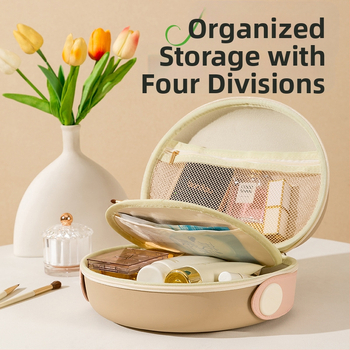 Τσάντα καλλυντικών με σκληρό περίβλημα EVA, αδιάβροχη, φορητή για ταξίδια, unisex, αστικού μινιμαλιστικού στυλ