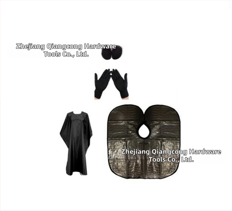 Комплект за боядисване на коса с плоски и разреждащи ножици (30 зъба), дъска за боядисване, четка, ръкавици, ушни протектори и шал; зъби 30, разреждане 25-30, тегло 350 г