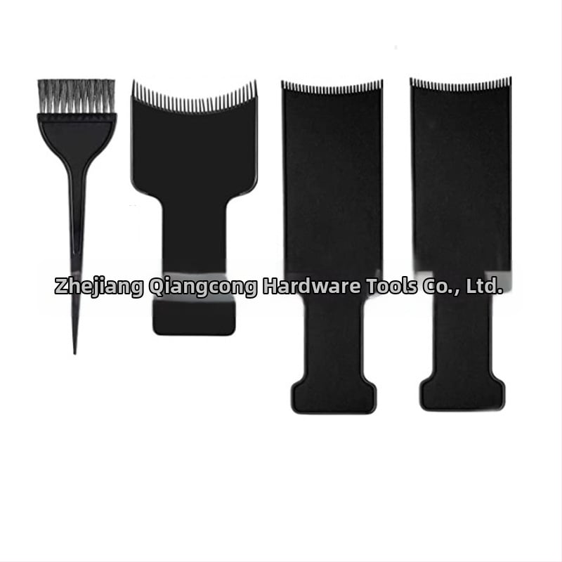 Комплект за боядисване на коса с плоски и разреждащи ножици (30 зъба), дъска за боядисване, четка, ръкавици, ушни протектори и шал; зъби 30, разреждане 25-30, тегло 350 г