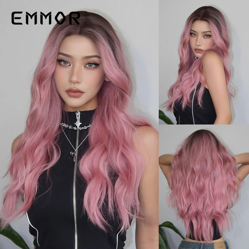 Natūralus plaukų perukas, aukštos temperatūros pluoštas, modelis LC179, tiesūs plaukai