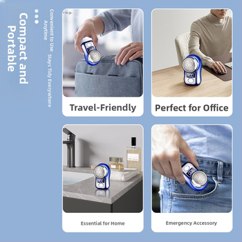 Ανδρικό ηλεκτρικό ξυράφι, συμπαγές και κατάλληλο για ταξίδια, περιστρεφόμενη κεφαλή με τρία λεπίδια, φόρτιση Type-C, έξυπνη ψηφιακή οθόνη, κεφαλή που αφαιρείται και πλένεται