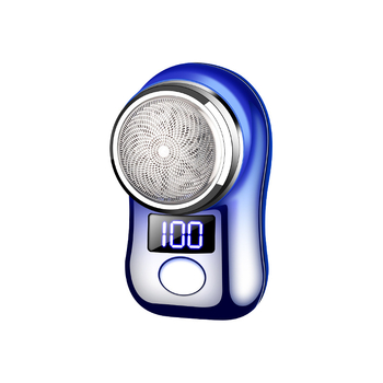 Ανδρικό ηλεκτρικό ξυράφι, συμπαγές και κατάλληλο για ταξίδια, περιστρεφόμενη κεφαλή με τρία λεπίδια, φόρτιση Type-C, έξυπνη ψηφιακή οθόνη, κεφαλή που αφαιρείται και πλένεται