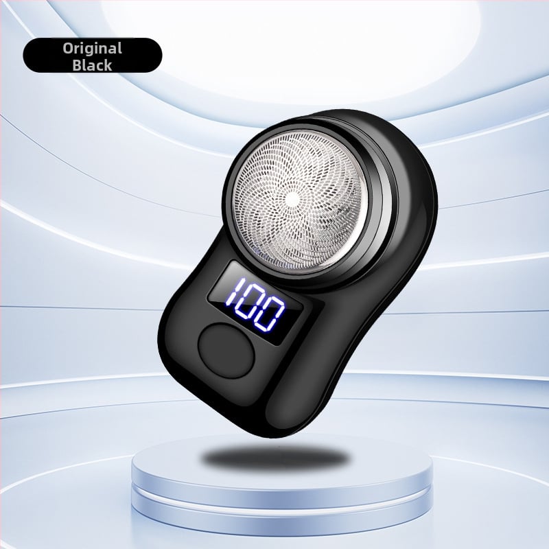 Ανδρικό ηλεκτρικό ξυράφι, συμπαγές και κατάλληλο για ταξίδια, περιστρεφόμενη κεφαλή με τρία λεπίδια, φόρτιση Type-C, έξυπνη ψηφιακή οθόνη, κεφαλή που αφαιρείται και πλένεται