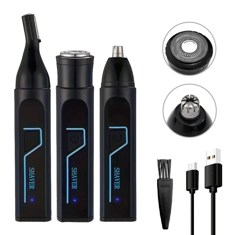 Ηλεκτρικός αποτριχωτής σώματος με LCD οθόνη, USB τροφοδοσία, 4‑σε‑1, μοντέλο RF‑701, στεγνή χρήση, για όλο το σώμα