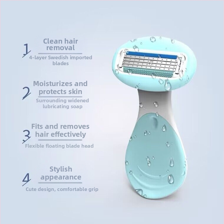 Женска ръчна самобръсначка за обезкосмяване на тялото – подмишници, крака, ръце и интимни зони