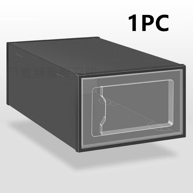 Cutie de depozitare pentru pantofi, pliabilă, transparentă, anti-praf (din PP plastic)