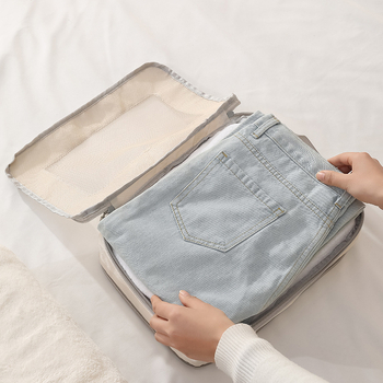 Σετ ταξιδιωτικών τσαντών αποθήκευσης, σχήματος κύβου, πολυεστέρας, πολυλειτουργικό, μοντέλο ZJ