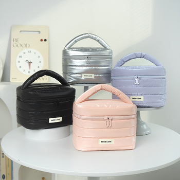 Τσάντα αποθήκευσης καλλυντικών - για ταξίδια, επεκτειόμενη, μοντέλο: solid, Down cloth + composite cotton, επένδυση πολυεστέρα