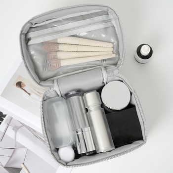 Τσάντα αποθήκευσης καλλυντικών - για ταξίδια, επεκτειόμενη, μοντέλο: solid, Down cloth + composite cotton, επένδυση πολυεστέρα