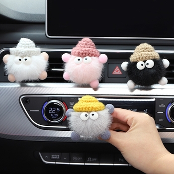 Automobilio aromaterapijos oro ventiliacijos papuošalas – mielas karikatūrinis dizainas, audinys, dekoravimas