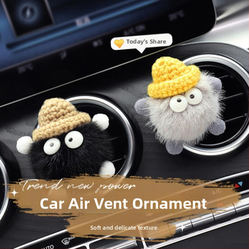 Automobilio aromaterapijos oro ventiliacijos papuošalas – mielas karikatūrinis dizainas, audinys, dekoravimas