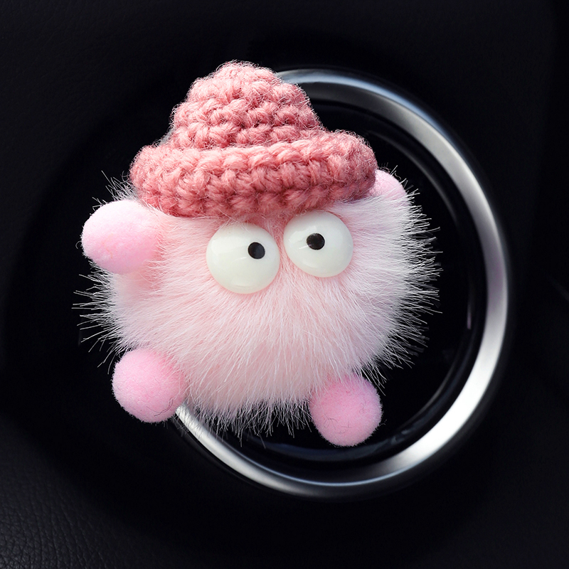 Automobilio aromaterapijos oro ventiliacijos papuošalas – mielas karikatūrinis dizainas, audinys, dekoravimas