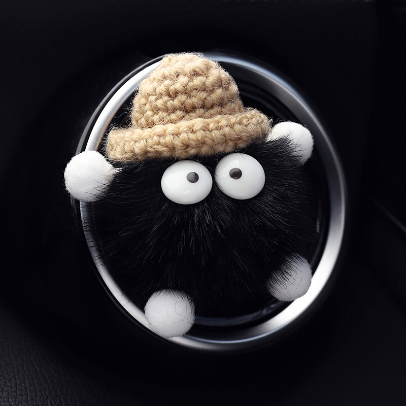 Automobilio aromaterapijos oro ventiliacijos papuošalas – mielas karikatūrinis dizainas, audinys, dekoravimas