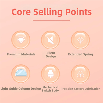 Механични клавиатурни превключватели – Gott Peach v3 / Lime v3, тихи, 5-пинови, hot-swappable, персонализирани, OEM производство