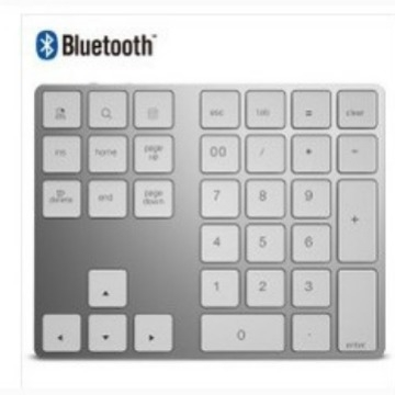 BT308 34-tipkovna Bluetooth numerička tipkovnica, aluminijska legura, univerzalna kompatibilnost