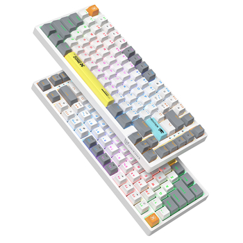 Onikuma G58 гейминг клавиатура, кабелна, RGB подсветка, до 87 клавиша, водоустойчива, механични превключватели