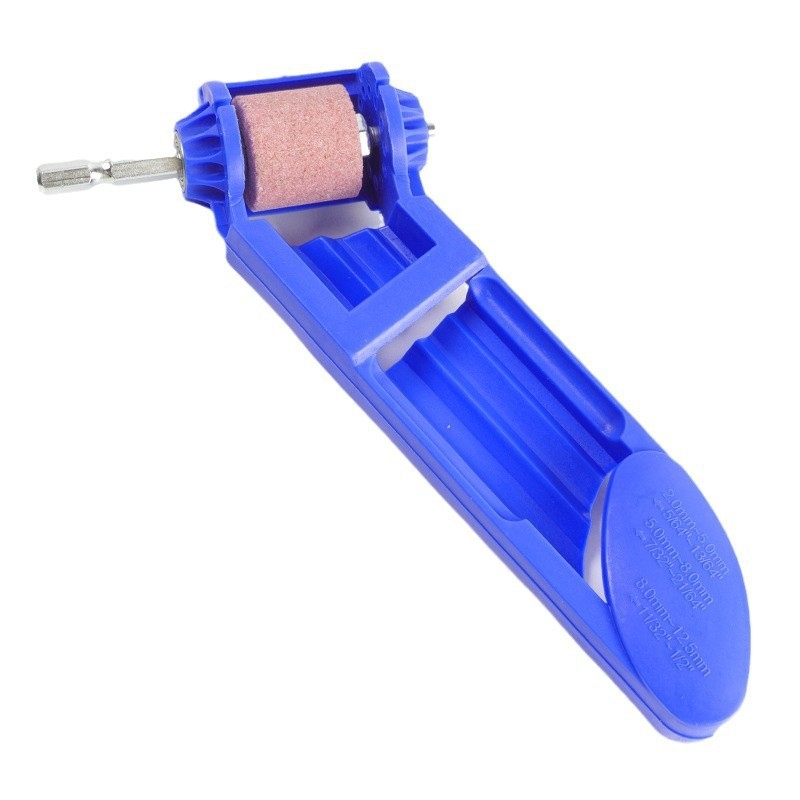 Портативен заточвач за свредла с пистолетна дръжка, Leap hardware, кафяв корунд, синтерован, универсално използване, макс. скорост 1