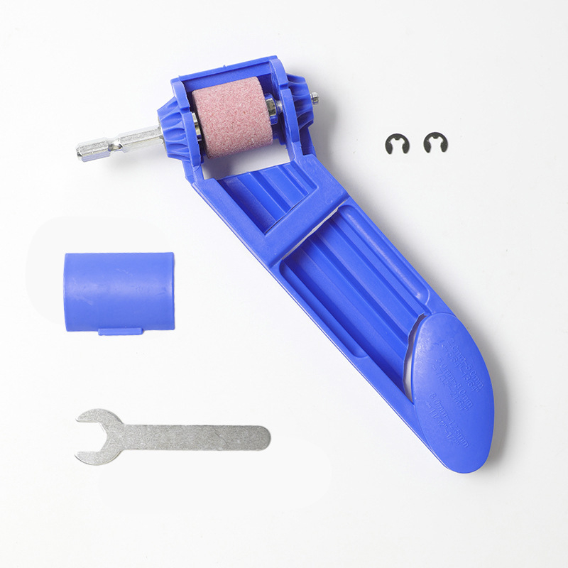 Портативен заточвач за свредла с пистолетна дръжка, Leap hardware, кафяв корунд, синтерован, универсално използване, макс. скорост 1