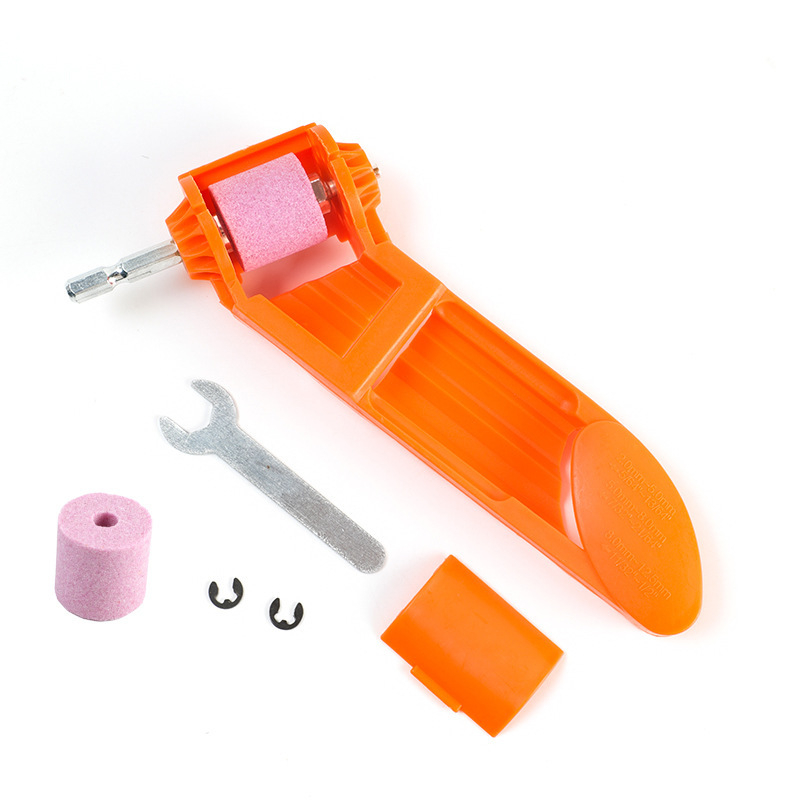 Портативен заточвач за свредла с пистолетна дръжка, Leap hardware, кафяв корунд, синтерован, универсално използване, макс. скорост 1