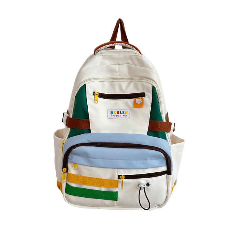 Σχολικό σακίδιο πλάτης - Νάιλον, 10L, ιμάντες με αερόμαξιλαρι, στυλ νεανικό campus, για σχολική εκπαίδευση