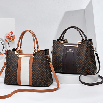 Γυναικεία PU τσάντα bucket με φερμουάρ, οριζόντιου τετράγωνου σχήματος, εσωτερικές θήκες (θήκη τηλεφώνου, θήκη ταυτότητας, θήκη με φερμουάρ)