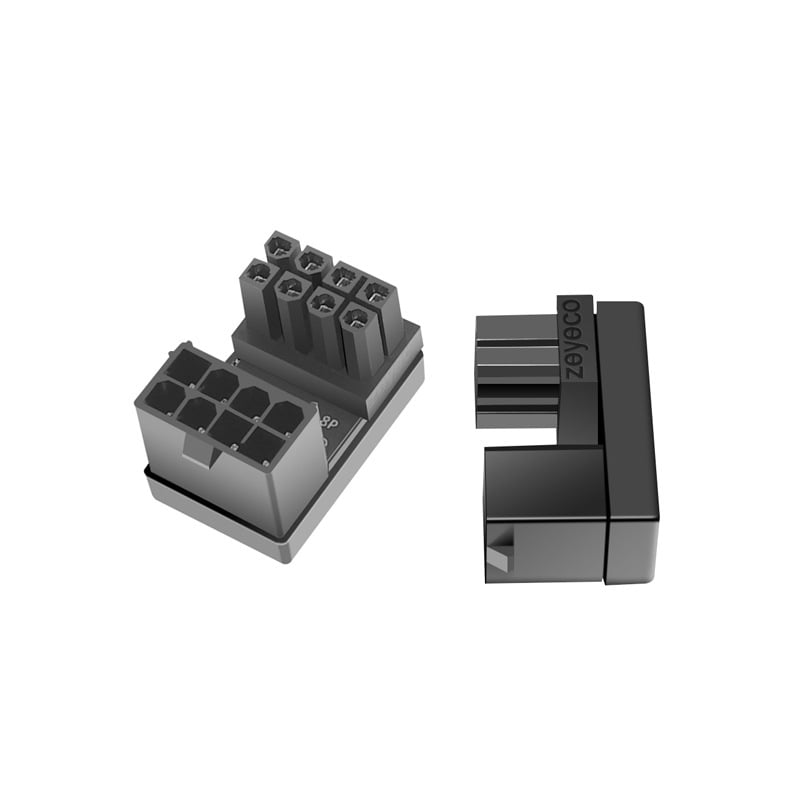 Συνδετήρας τροφοδοσίας GPU με 180° στροφή ATX 6PIN/8PIN, Moonlight μοντέλο, ABS υλικό, αντιολισθητικός σχεδιασμός