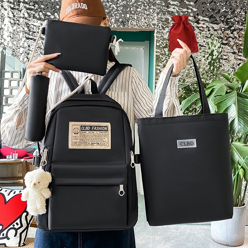 Oxford vászon iskolai hátizsák, kapacitás 20–35 L, kompatibil 12 hüvelykes laptophoz, levegő párnás vállpántok, friss stílus