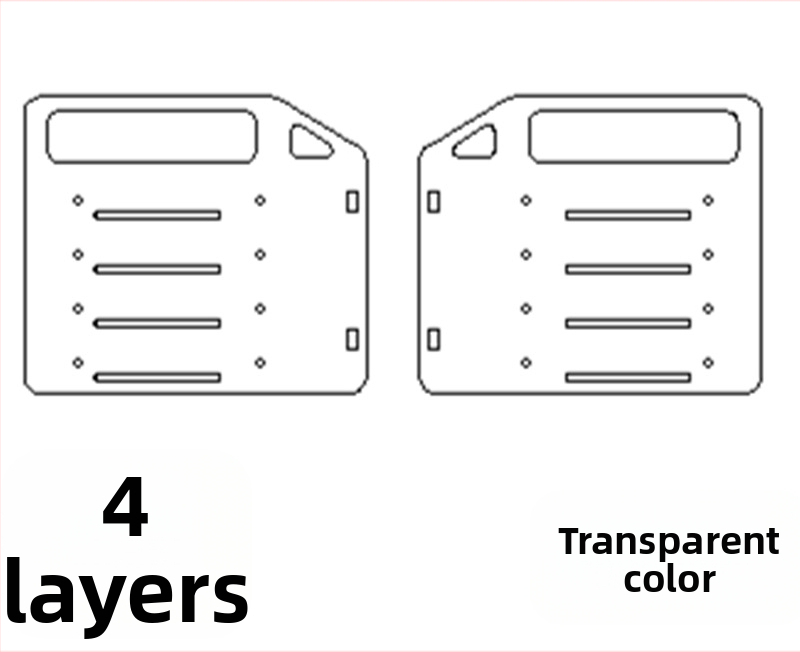 Ακρυλικός επιτραπέζιος εξωτερικός κλωβός HDD με διαφανές περίβλημα και ταψί