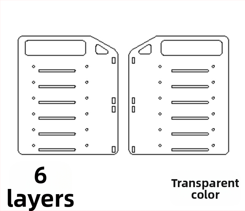 Ακρυλικός επιτραπέζιος εξωτερικός κλωβός HDD με διαφανές περίβλημα και ταψί