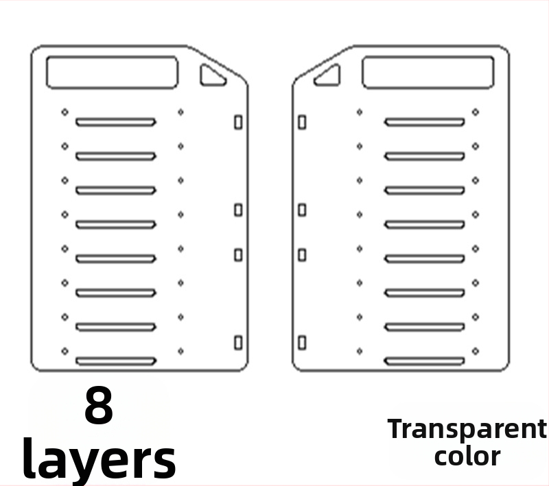 Ακρυλικός επιτραπέζιος εξωτερικός κλωβός HDD με διαφανές περίβλημα και ταψί