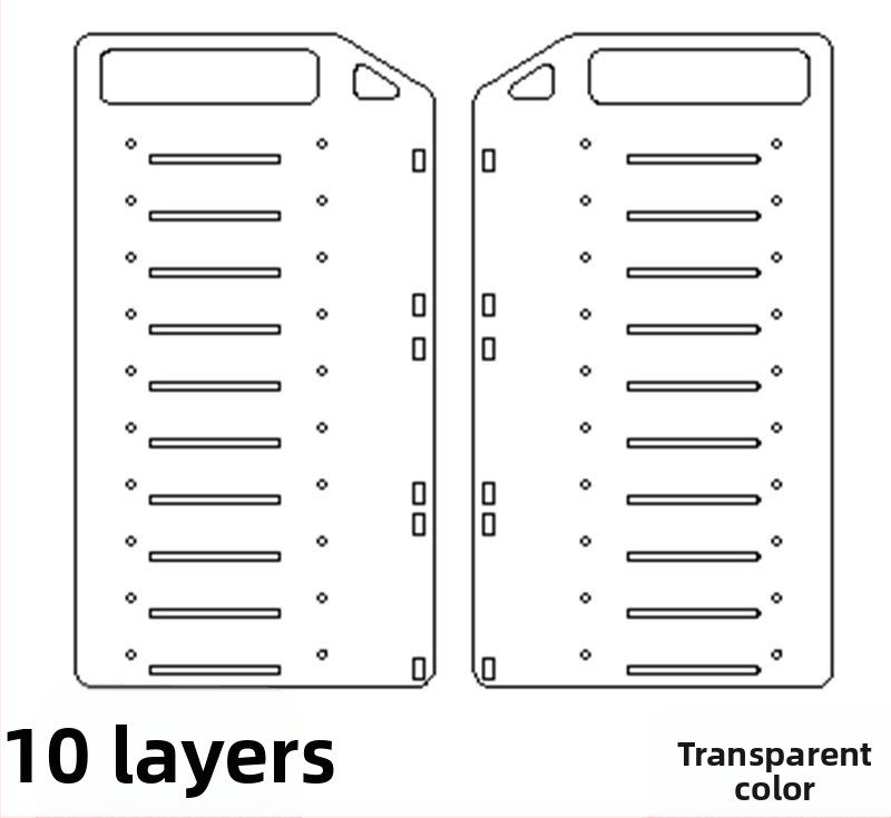 Ακρυλικός επιτραπέζιος εξωτερικός κλωβός HDD με διαφανές περίβλημα και ταψί