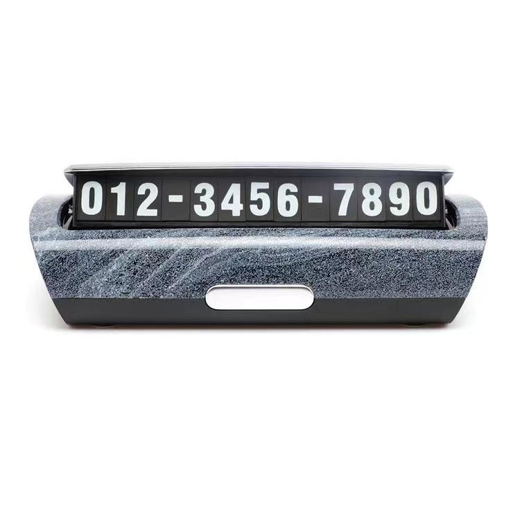 Скрит номер за паркинг за автомобил – пластмасов модел 001, без печат на лого