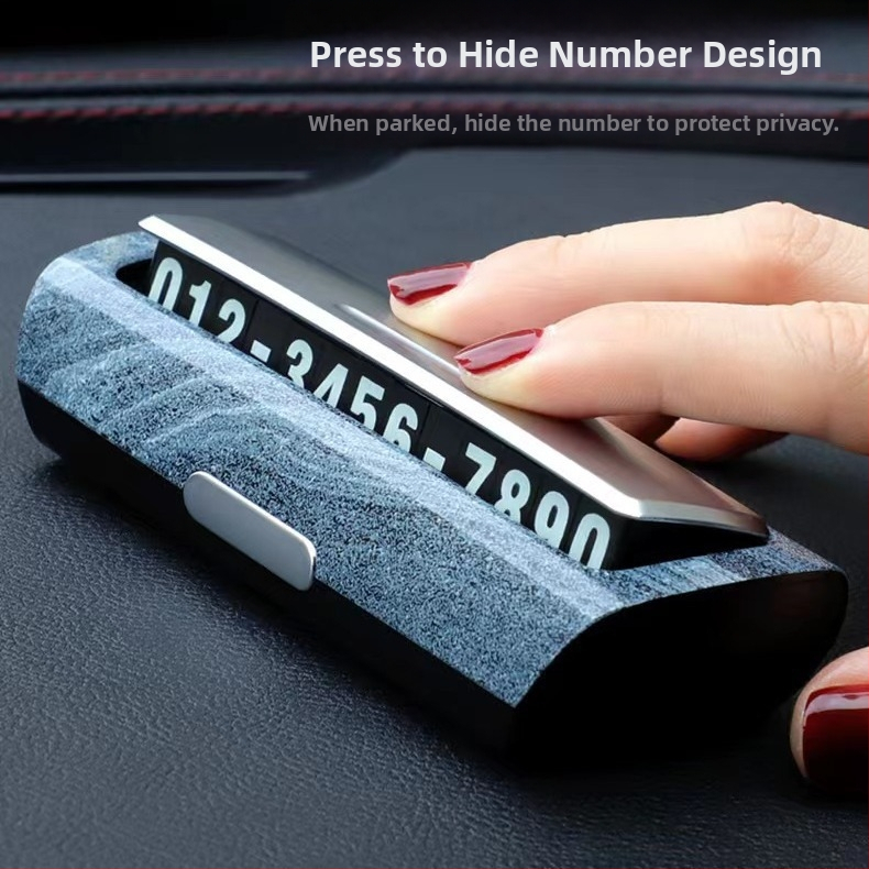 Скрит номер за паркинг за автомобил – пластмасов модел 001, без печат на лого