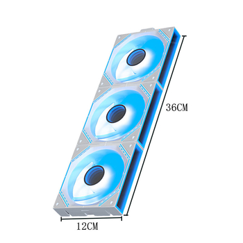 ARGB ανεμιστήρας πλαισίου DXK-00029, ασύρματη σύνδεση, έλεγχος PWM, υδραυλικό ρουλεμάν, 800–1800 RPM