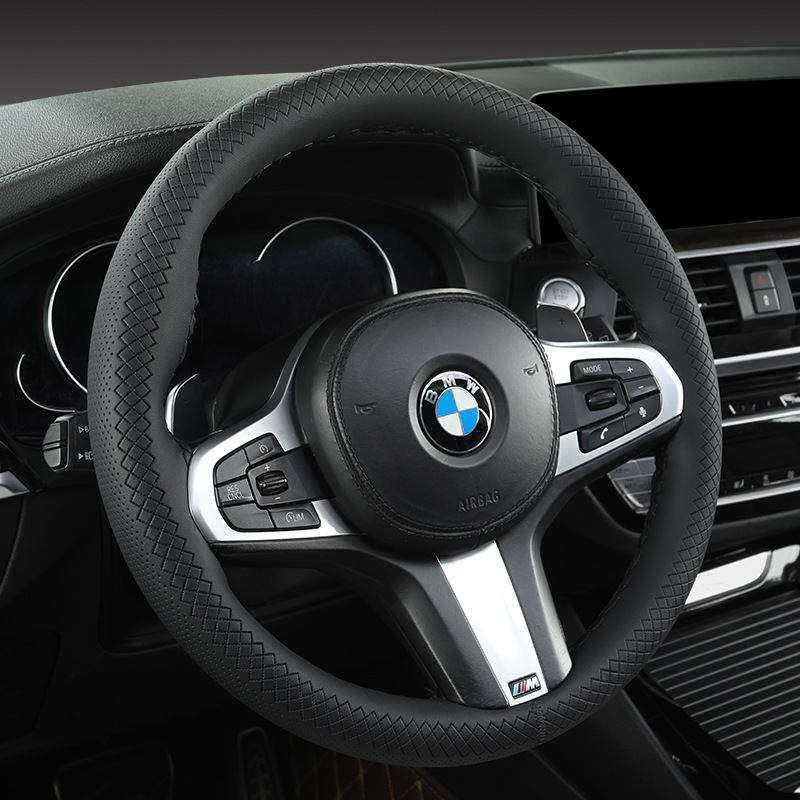 Stūres dangtis: 3D diamantinio rašto oda, rankomis siūtas, universali tinkama, Marthapi paviršius