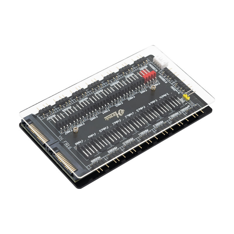 Хъб за вентилатори на корпуса, 11-канален ARGB 5V/3Pin, PWM контрол на температурата, синхронно осветление