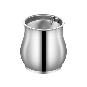 Nerūdijančio plieno cilindro peleninė, matinė apdaila, atspari kritimui, vėjo atspari, su laikymo funkcija