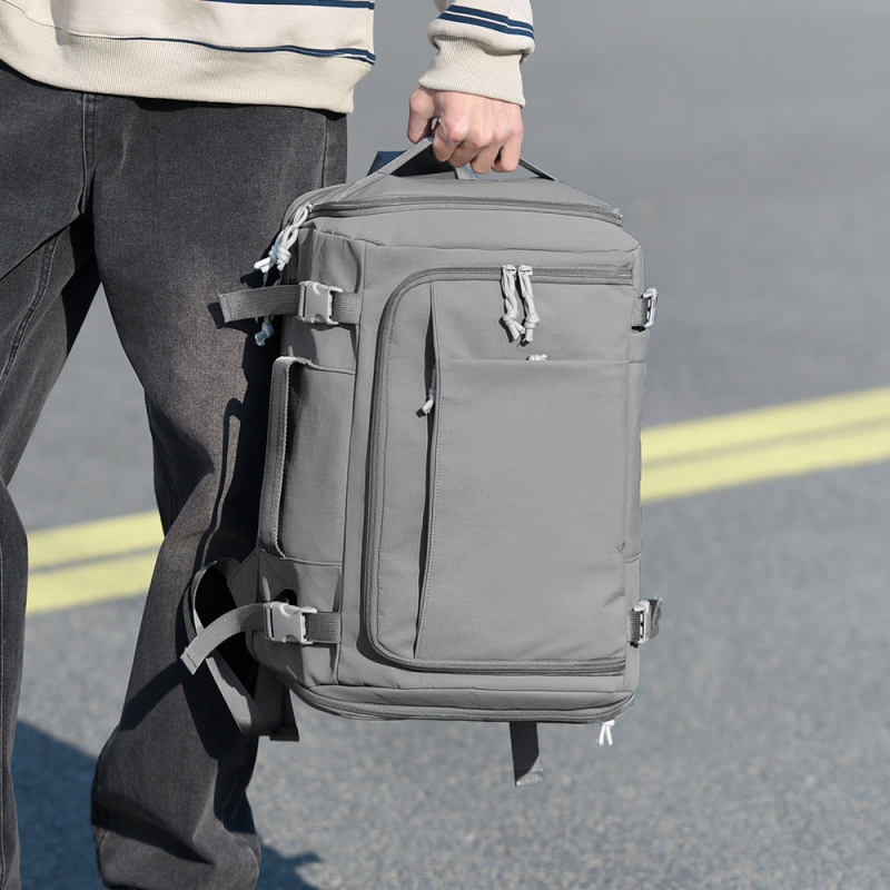 Rucsac casual de călătorie, capacitate 36–55 L, compartiment uscat/umed, buzunar separat pentru pantofi, compatibil cu laptop de 16 inch, material Oxford