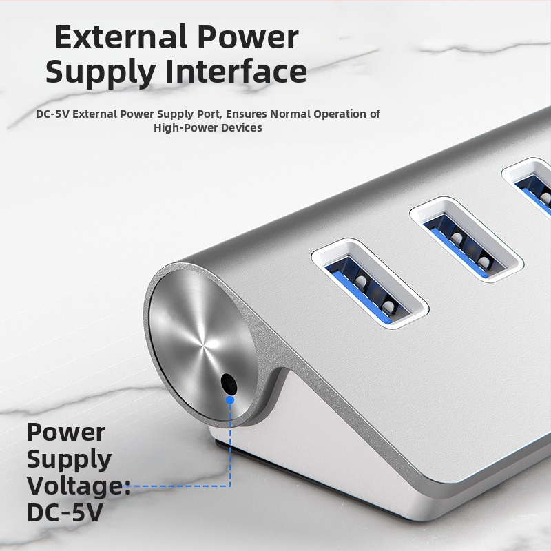 7-portový USB 3.0 hub s DC napájaním | USB 3.0 rozhranie | rýchlosť 5 Gbps | 30 cm kábel