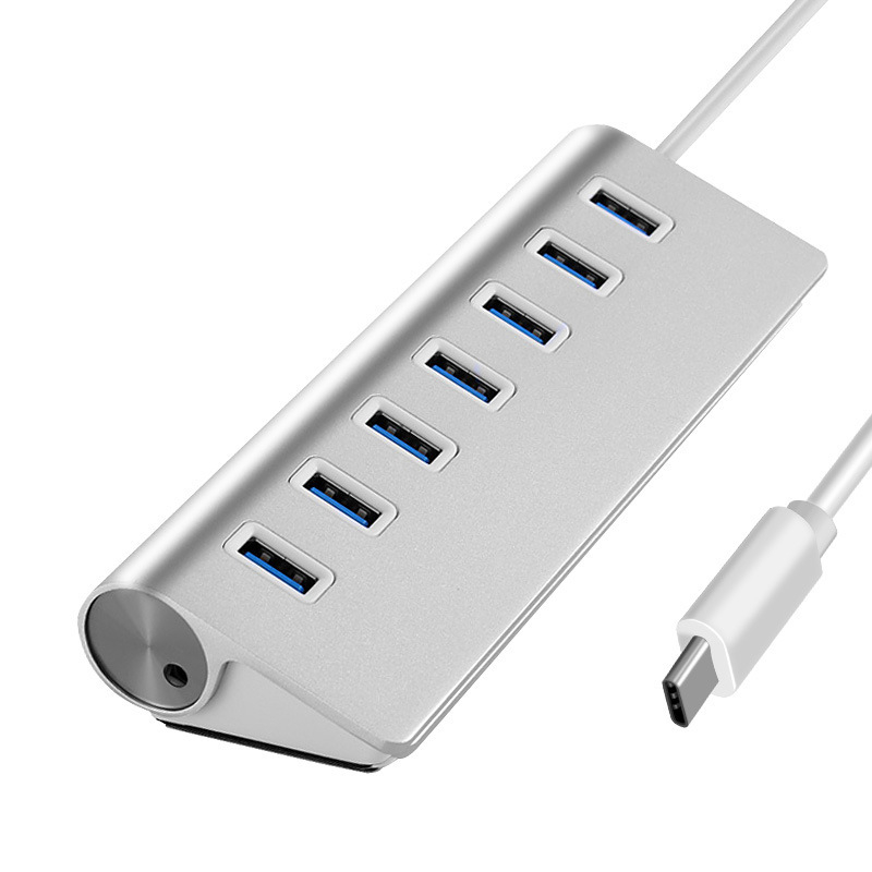 7-port USB 3.0 hub su DC maitinimo jungtimi | USB 3.0 sąsaja | perdavimo greitis 5 Gbps | 30 cm kabelis
