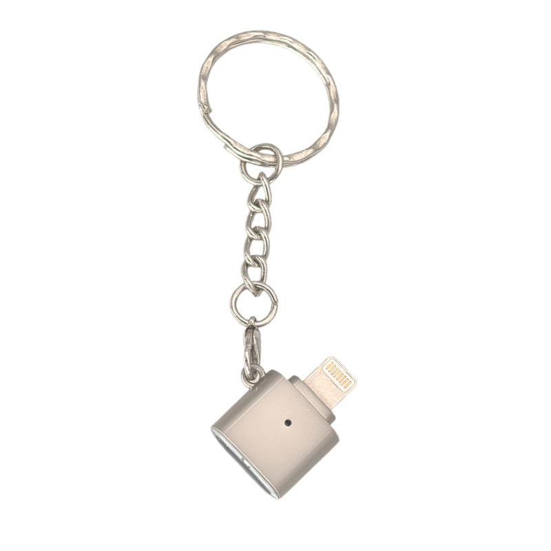 Type-C TF kortų skaitytuvas mobiliesiems – cinko lydinys, USB 2.0, plug‑and‑play, palaiko TF atminties kortes