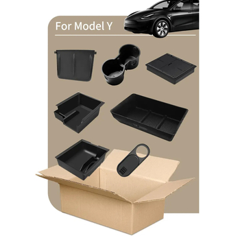 Κεντρικό Κουτί Αποθήκευσης Υποβραχιόνιου με Κρυφό Θάλαμο, Θήκη Φορτίσης, Κάτοχος Ποτηριού και Σιλικονούχο Καπάκι – από Πλαστικό, Αδιάβροχο, Ανθεκτικό σε Στρες