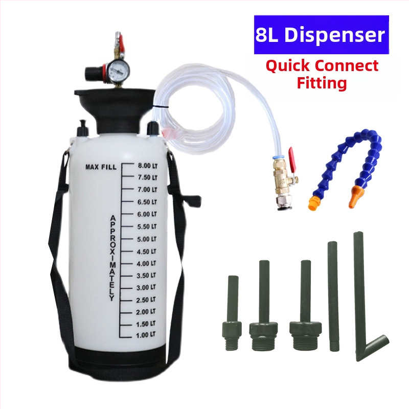 Машина за пълнене на масло за скоростна кутия на автомобили — Quick light, метална конструкция, попълване на масло в автомобил