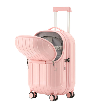 Αποσκευές με μπροστινό άνοιγμα φερμουάρ, PC υλικό, πολύ ελαφρύ, TSA κλειδαριά συνδυασμού