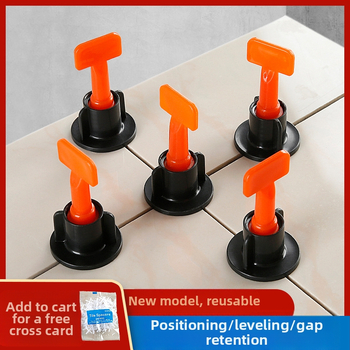 Нивелир за плочки, Т-образен тип, пластмасов клип, помощник за позициониране при полагане на подови и стени — Chuanxing