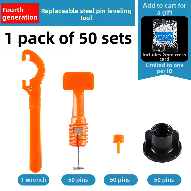 Нивелир за плочки, Т-образен тип, пластмасов клип, помощник за позициониране при полагане на подови и стени — Chuanxing