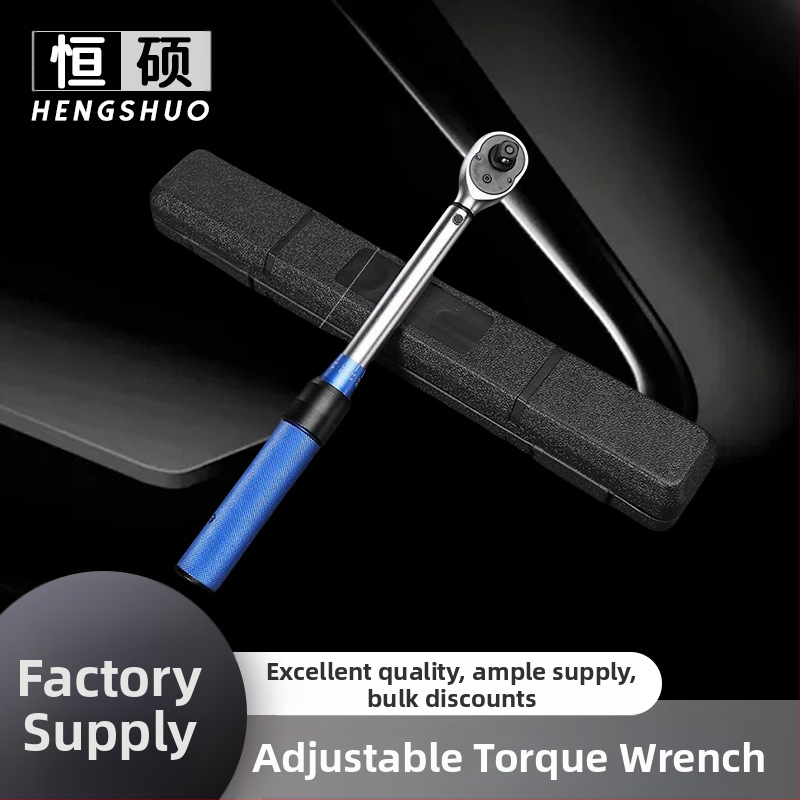 Регулируем динамометричен ключ с лека дръжка, корпус от хром-ванадий стомана, прецизност ±3%, за завиване на свещи в автомобили и мотори
